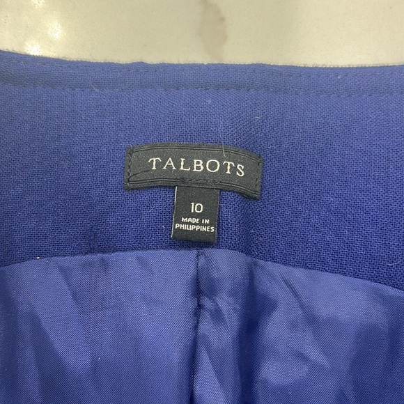 Talbots Deep Blue Large Button Accent Career Dress size 10 - Picture 13 of 13